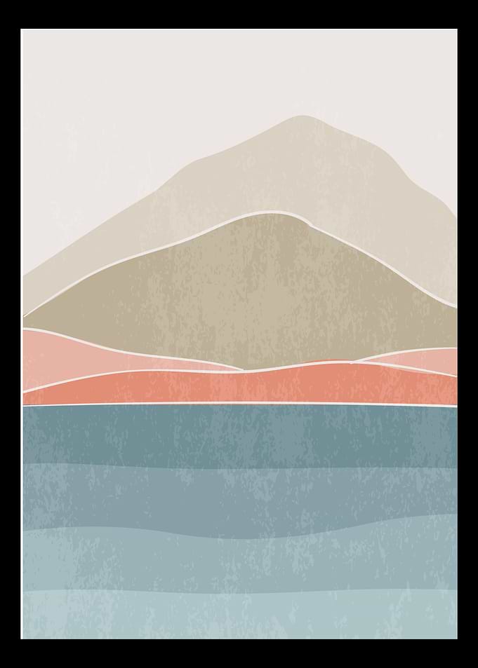 Modern minimalist mountain