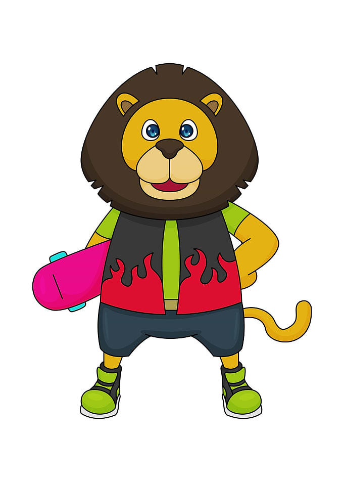 Lion Skateboard Sports