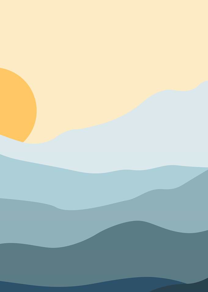 Sun with Blue Sky mountain