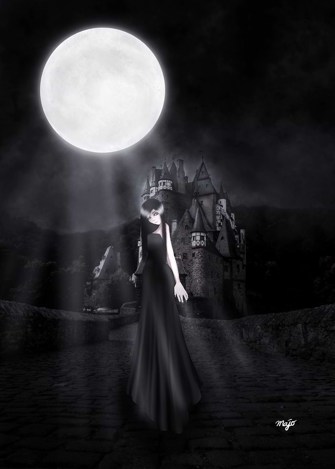 Moon Lights The Castle