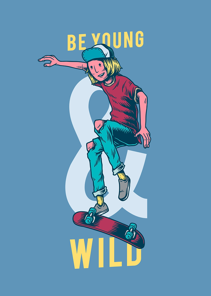 Be Young and Wild in color