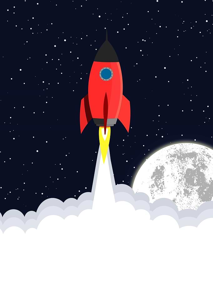 Rocket blast off