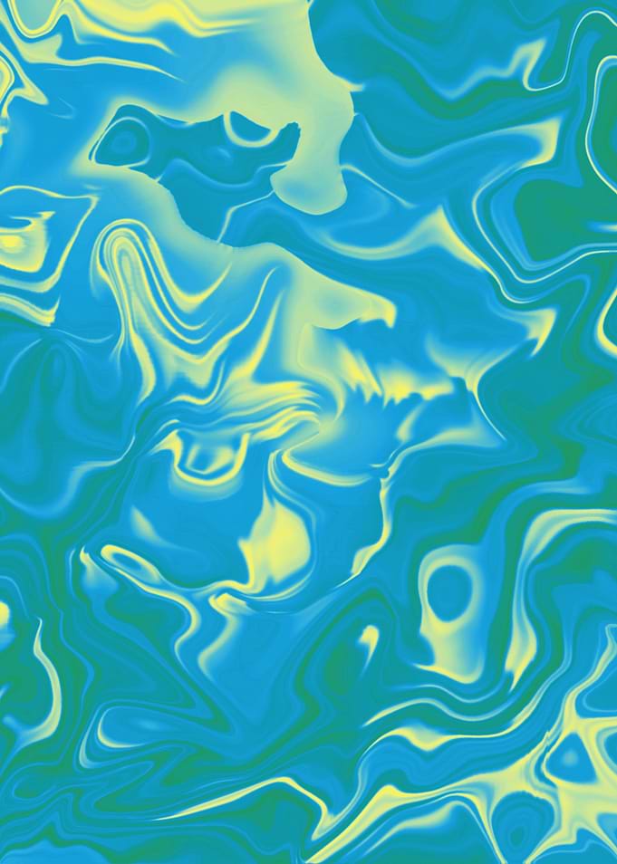 Icy blue marble