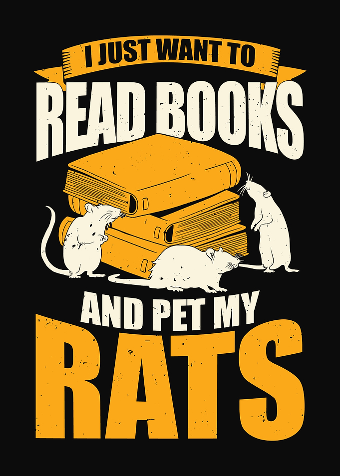 Fancy Rat Reading Design