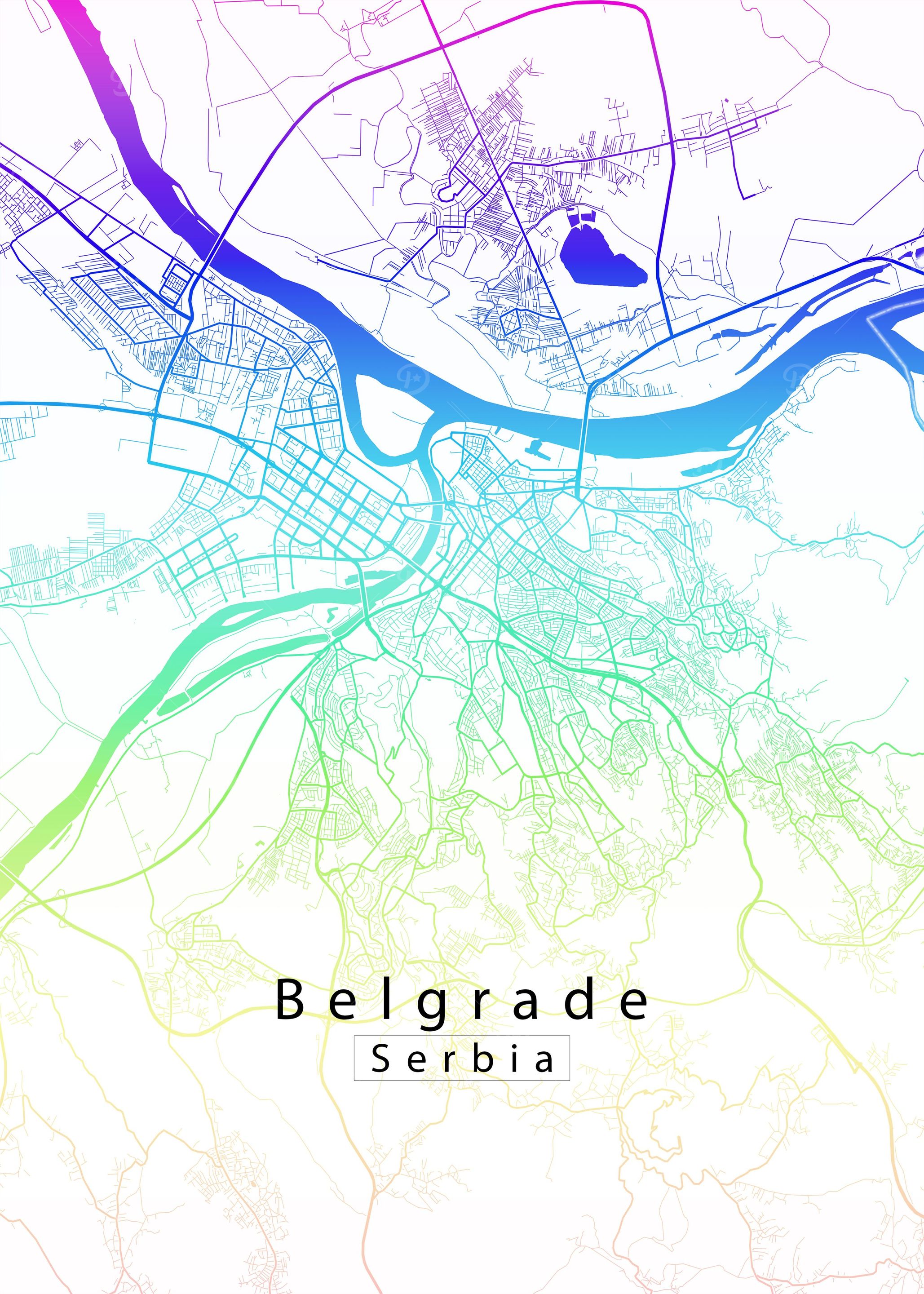 Belgrade City Map