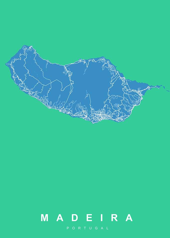 MADEIRA Map PORTUGAL