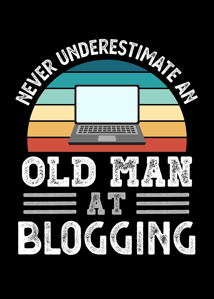 Old Man at Blogging