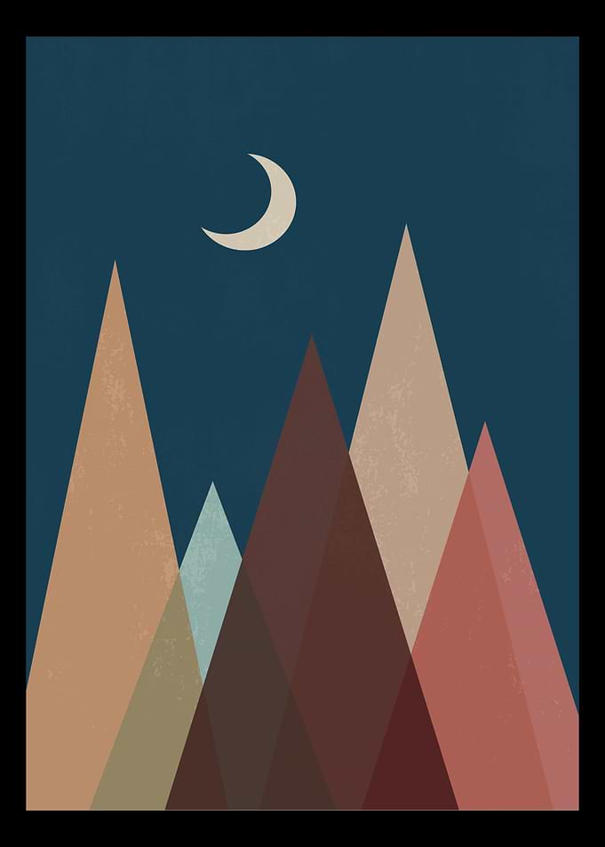Modern minimalist mountain