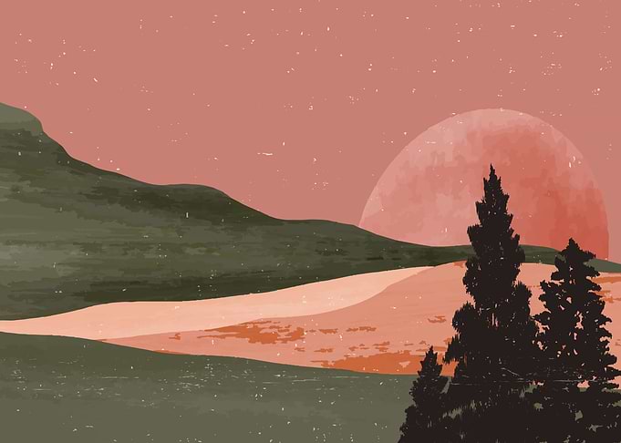 Landscape Mountain art