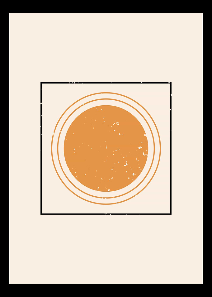 Abstract sun contemporary