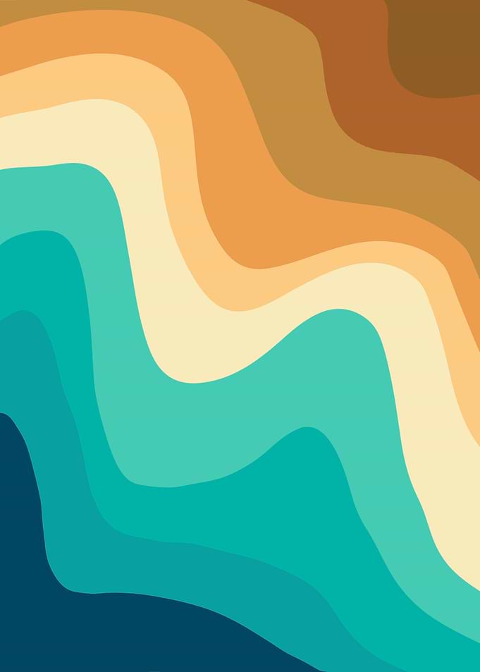 Retro Summer Swirl Wave 2