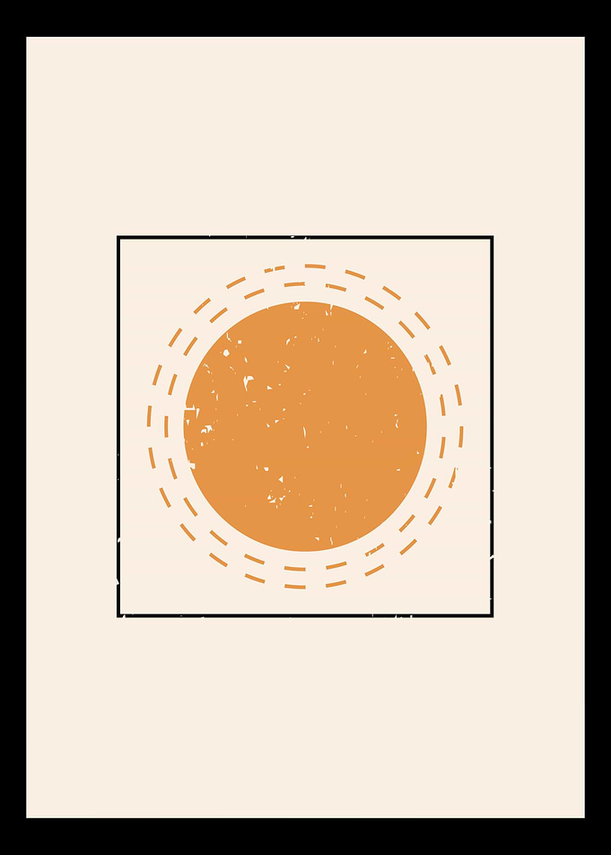 Abstract sun contemporary