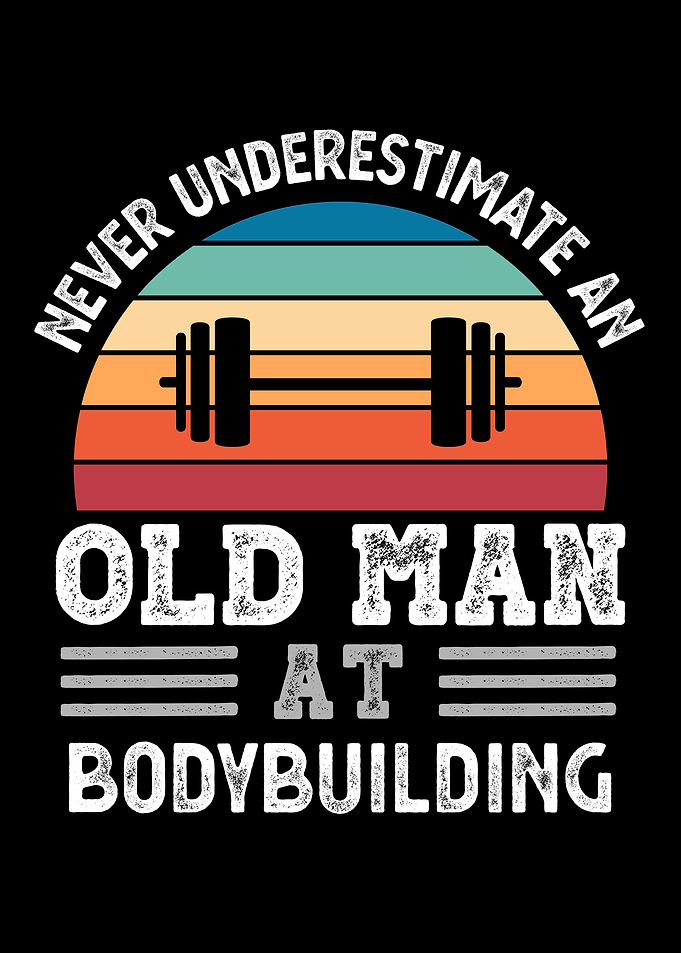 Old Man at Bodybuilding