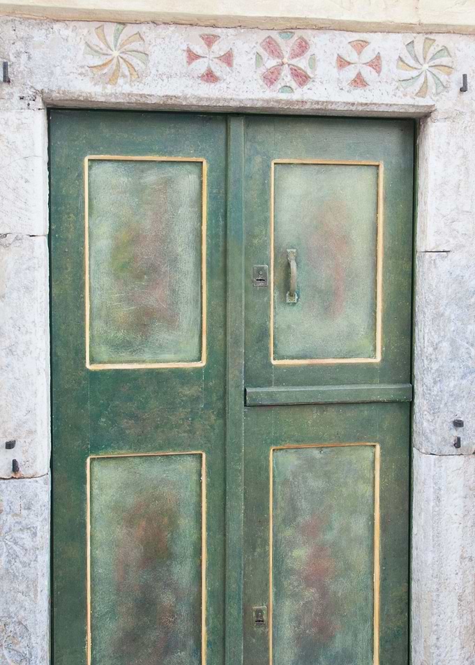 Santorini Oia Green Door 1