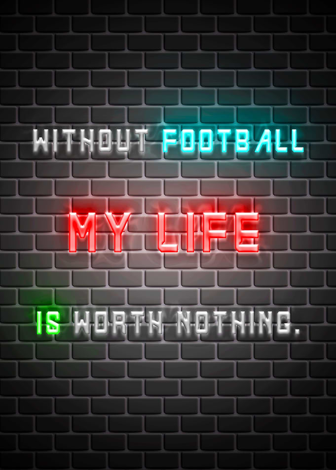 Football Quotes Neon