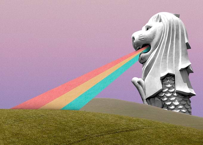 Merlion Remix Art