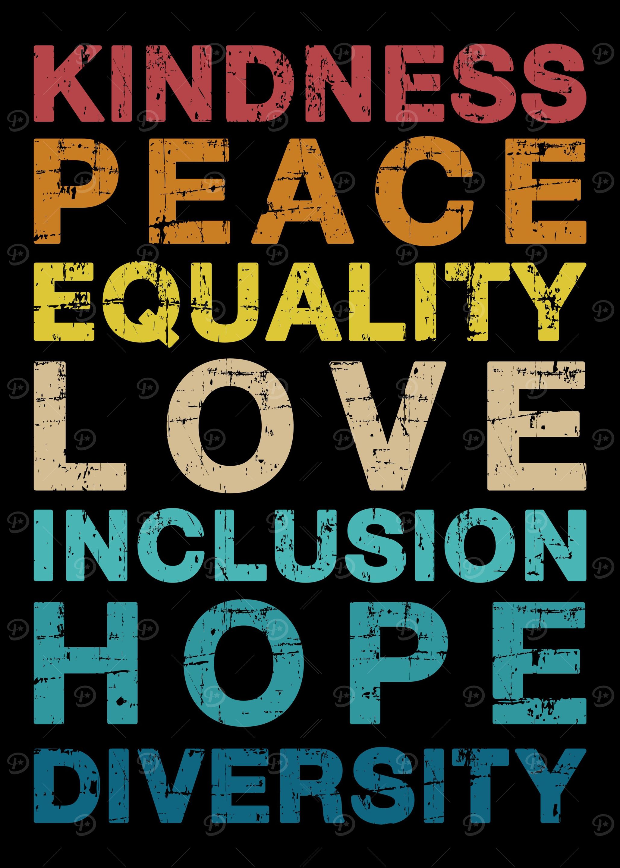 Kindness love diversity vi
