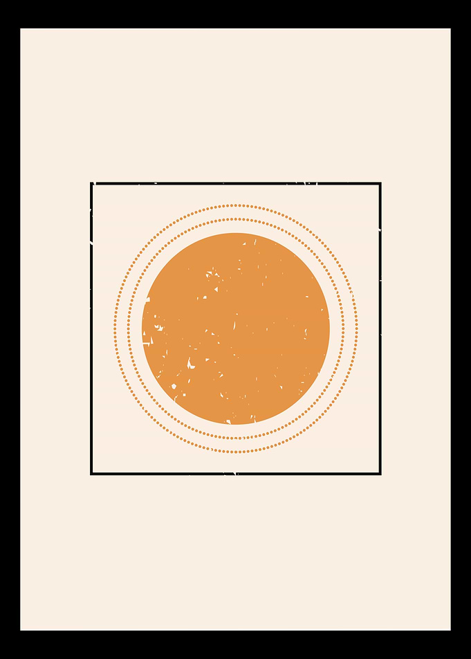 Abstract sun contemporary