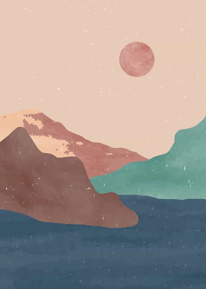 Abstract Mountain art