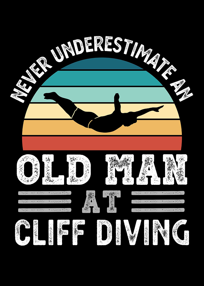 Old Man at Cliff Diving
