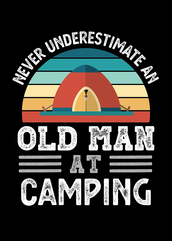Old Man at Camping Fathers