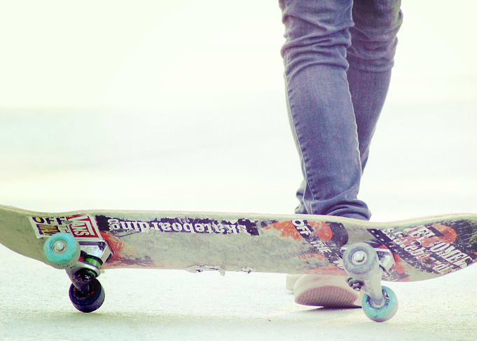 Skate Board Teenager