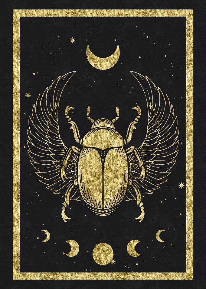 Egyptian Scarab with Wings