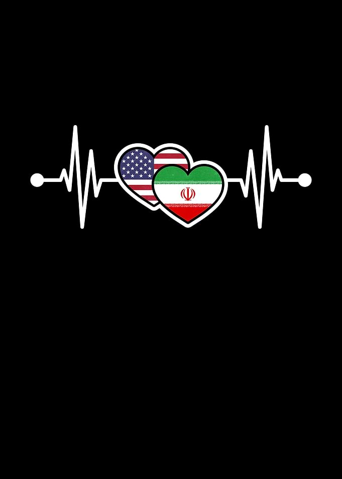 USA Heart Iran Heartbeat