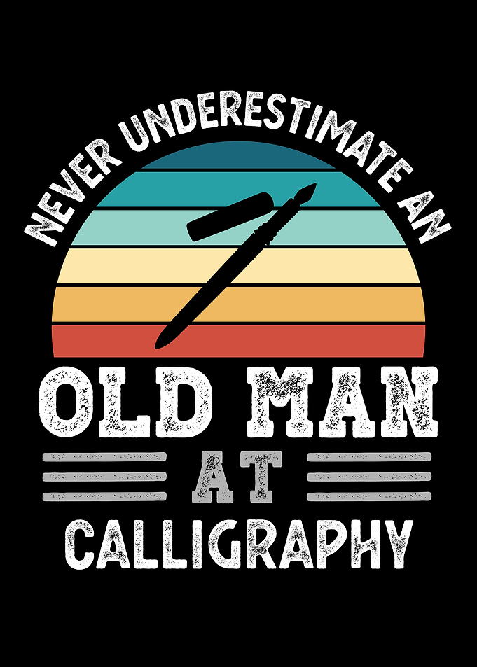 Old Man at Calligraphy