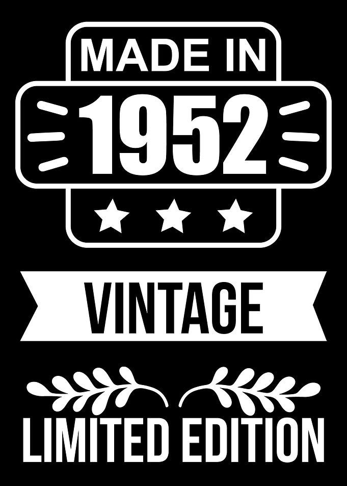 Vintage made in 1952