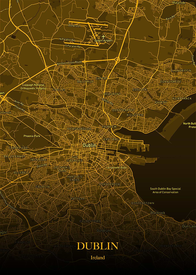 Dublin Gold Map