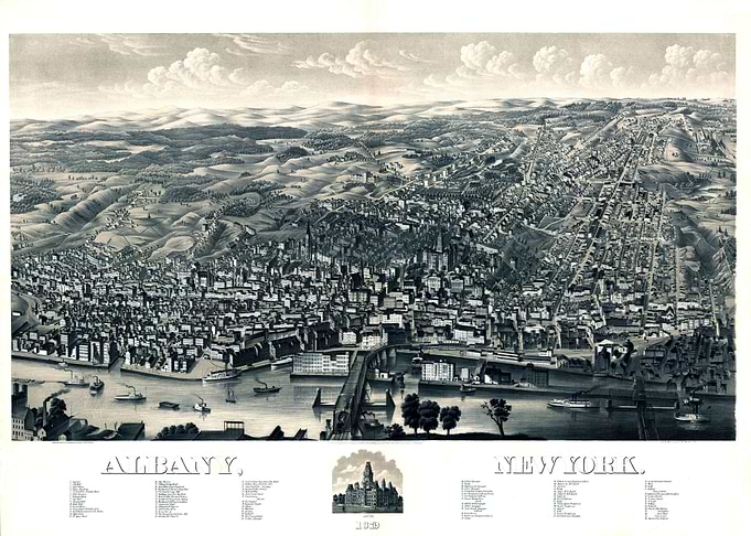 Map of Albany New York