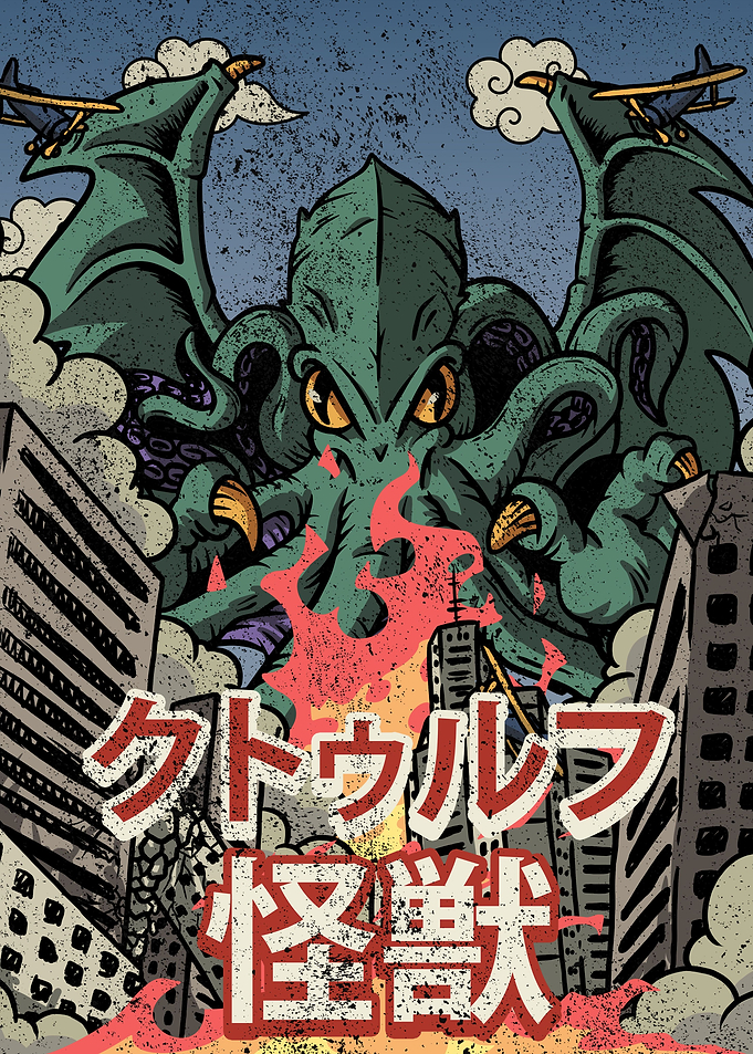 Kaiju Cthulhu Necronomicon