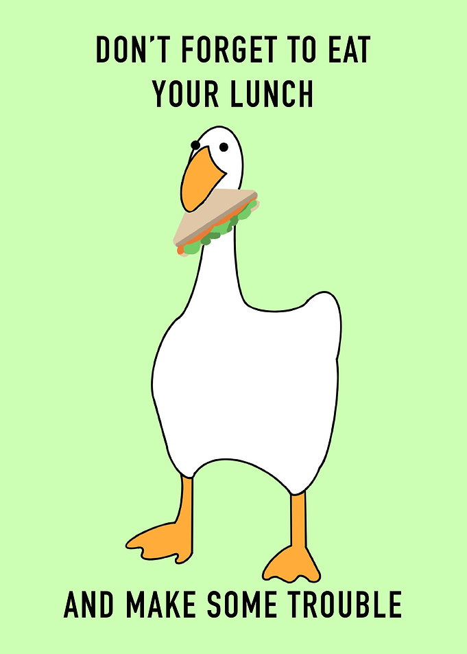 Goose Lunch Funny