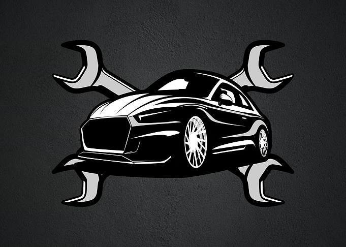 CAR REPAIR ILLUSTRATION