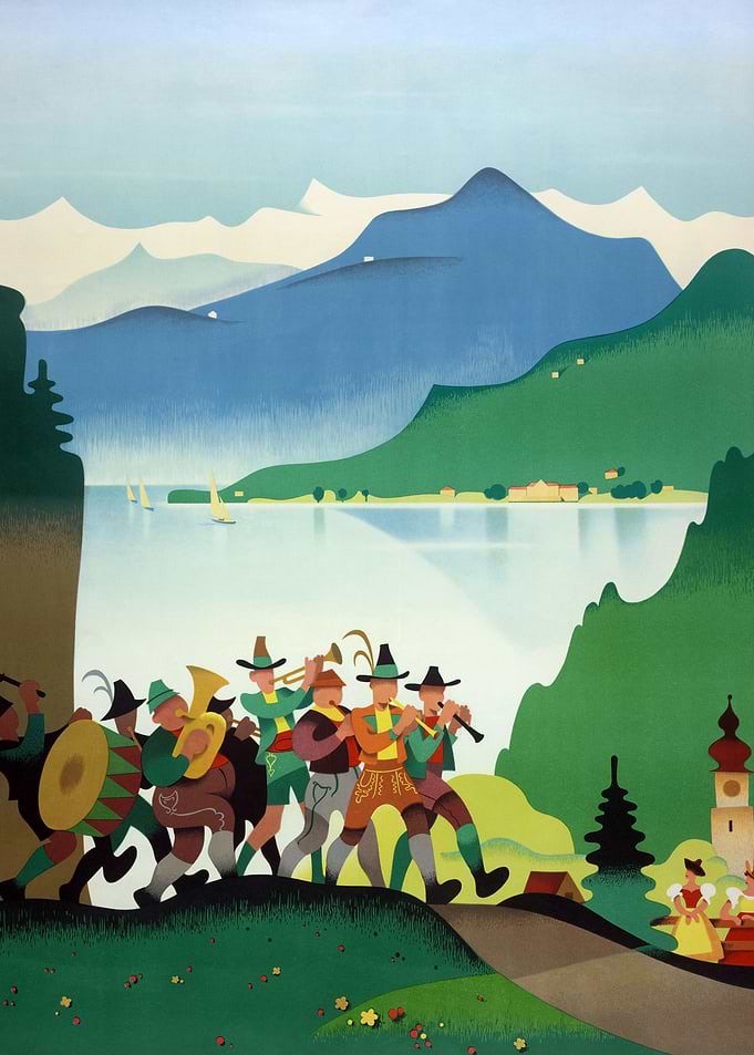 Austria Vintage Poster