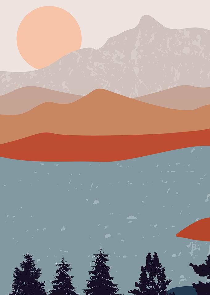Sunrise river landscapes