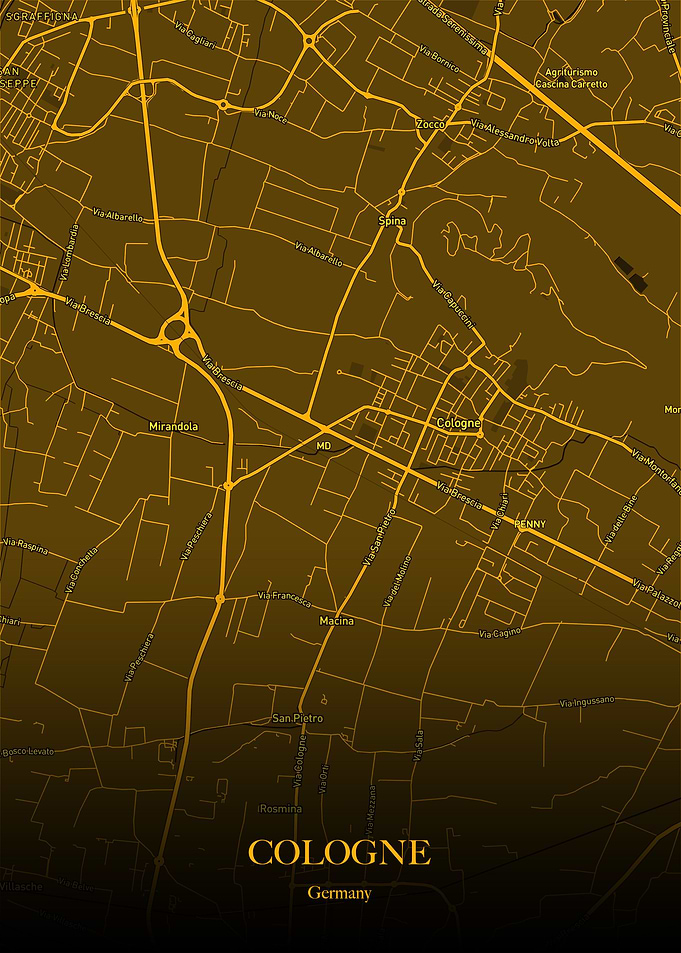 Cologne Gold Map