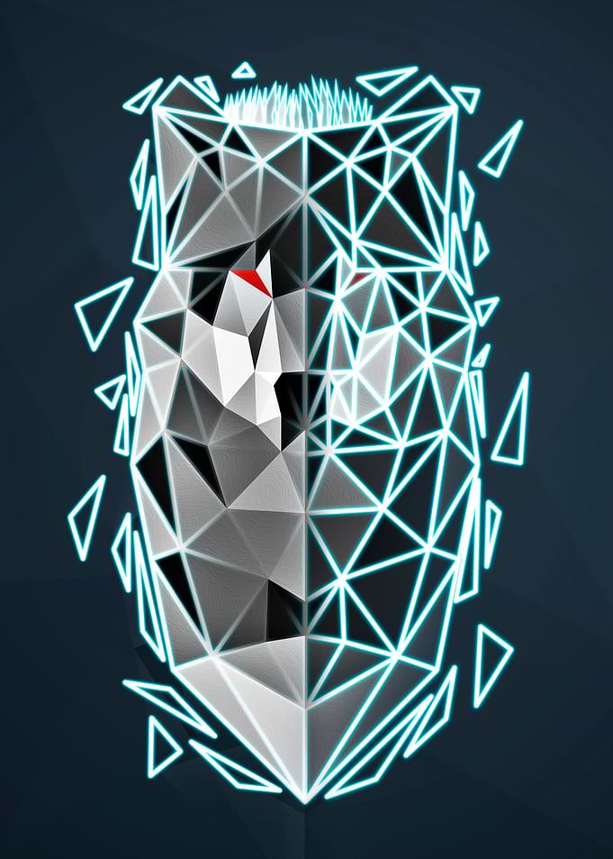 Geometric wolf