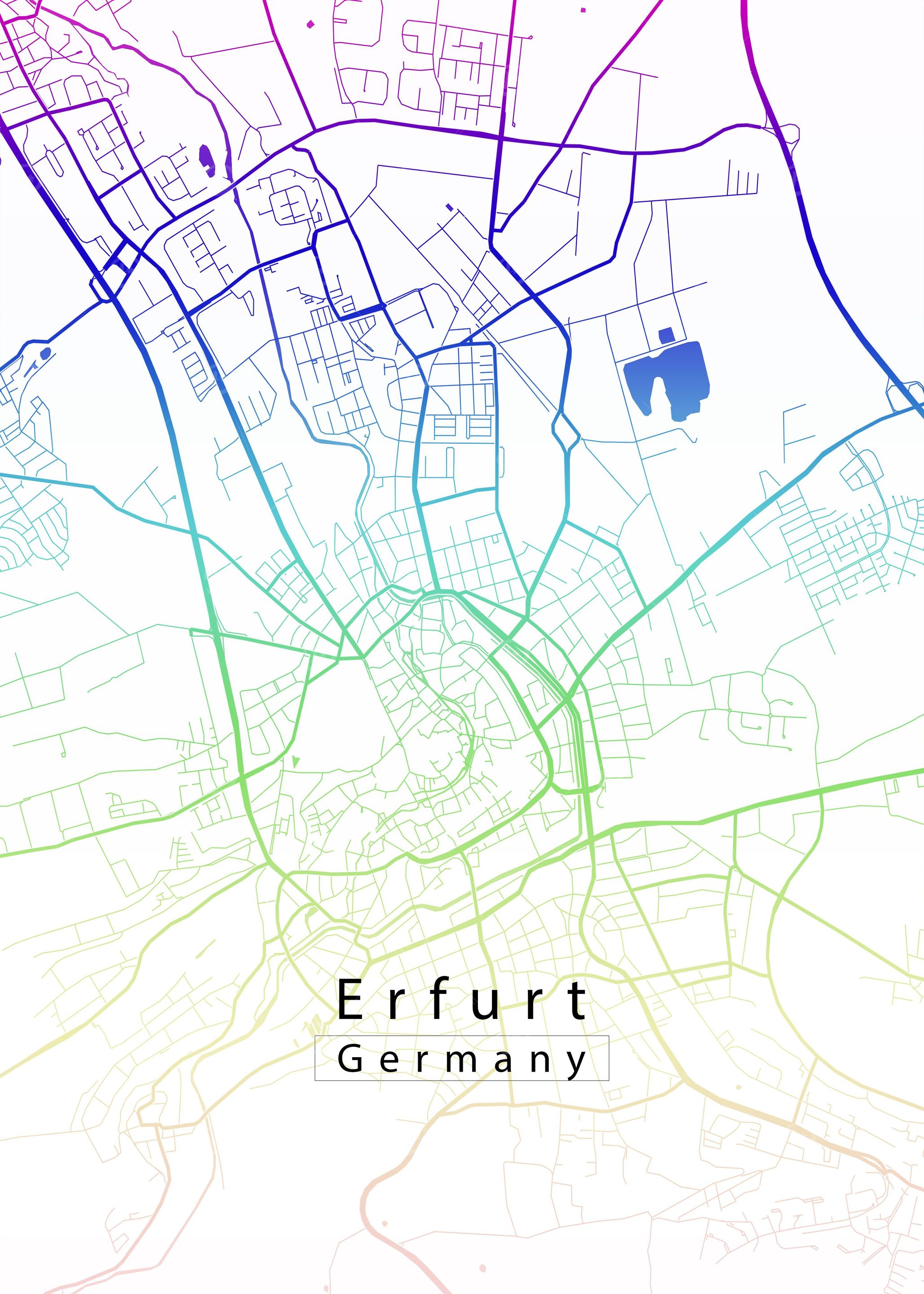 Erfurt City Map