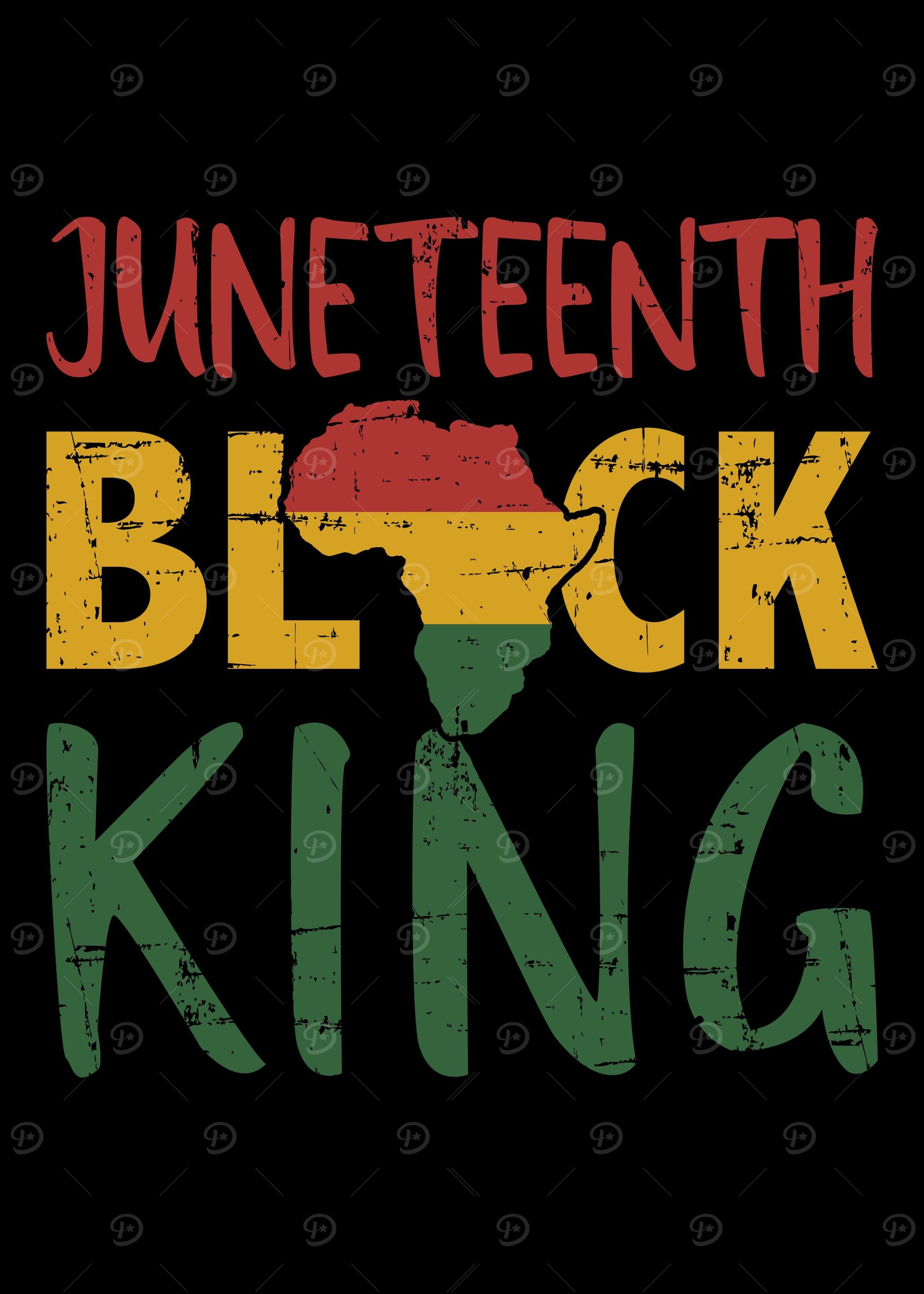 Juneteenth black king with