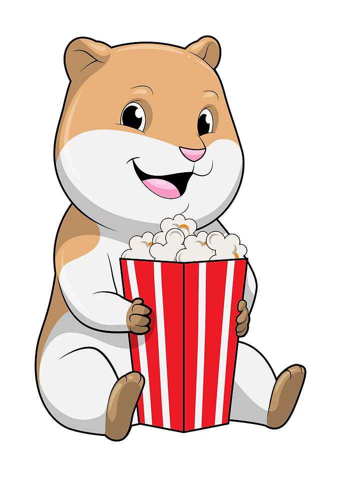 Hamster Cone of Popcorn