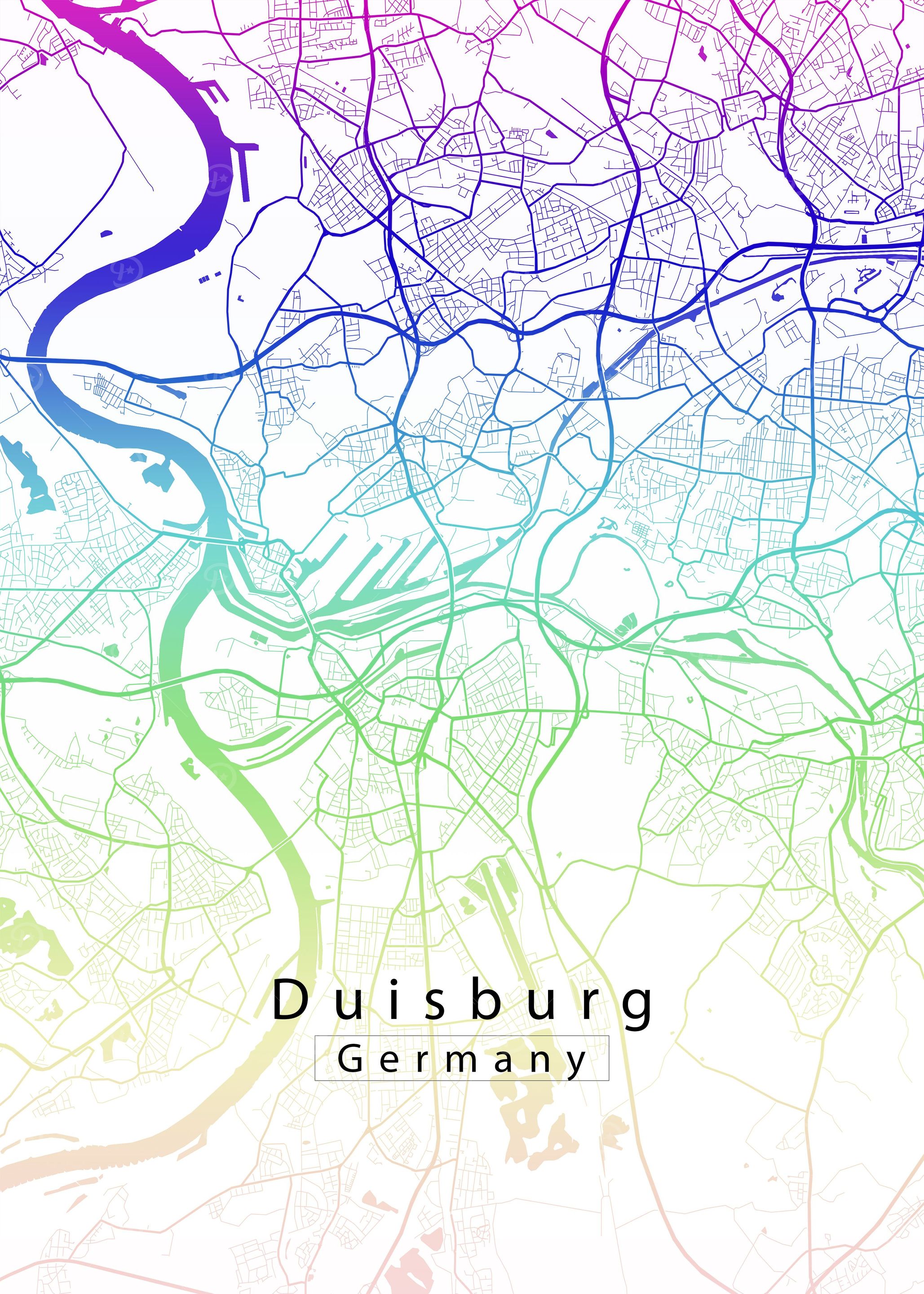Duisburg City Map