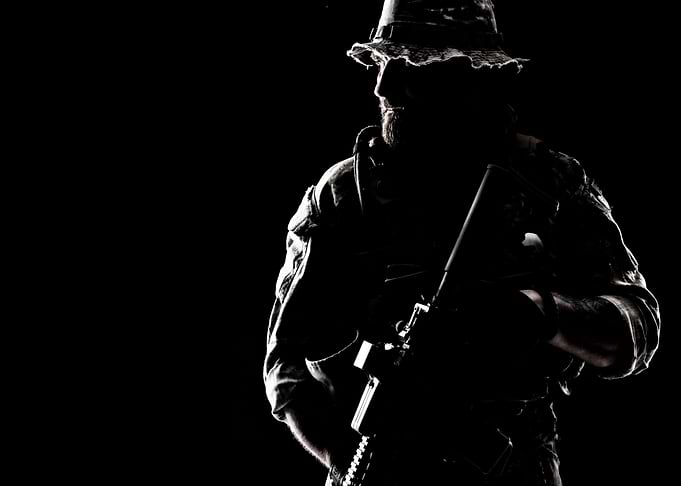 Bearded soldier
