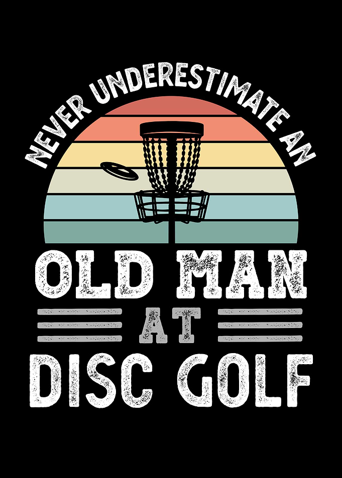 Old Man at Disc golf