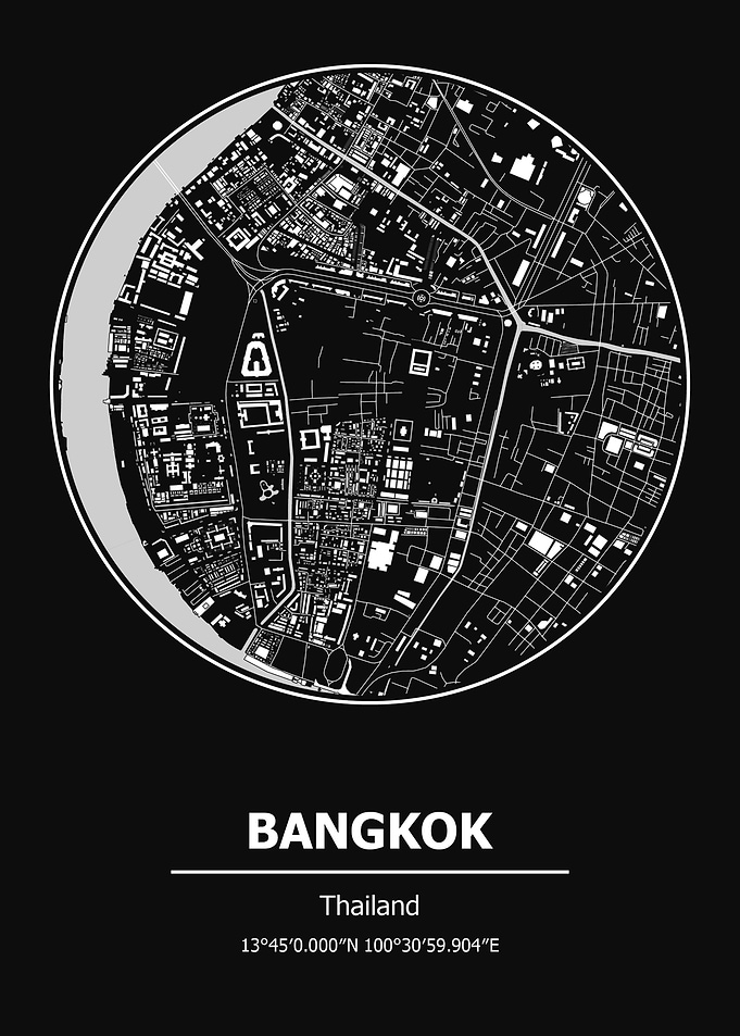 Bangkok City Map Thailand