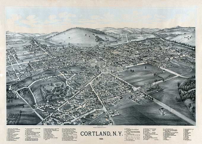 Map of Cortland