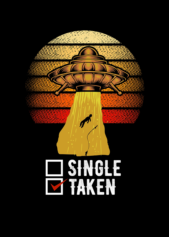 Vintage Single Taken Alien