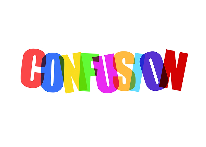 Letters colorful overimpos