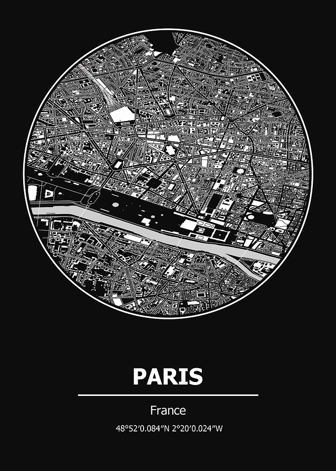 Paris City Map France